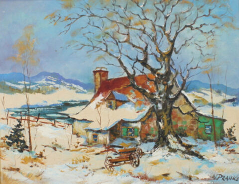 Quebec Farm in Winter