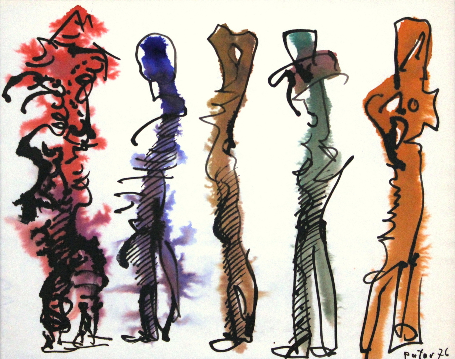 Untitled – Five Abstract Figures