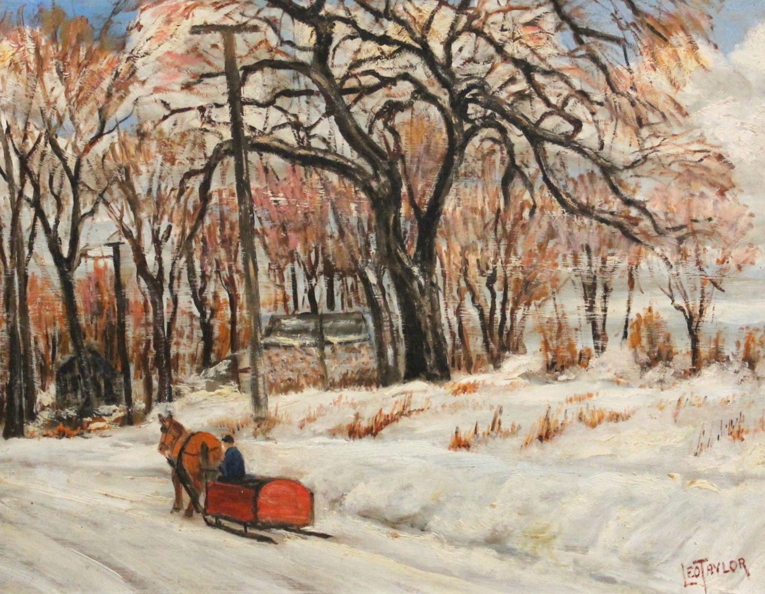 Untitled – Horse-Drawn Sled in Winter